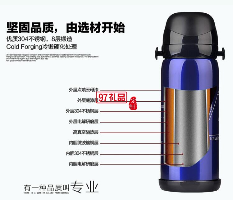 聯想定制  不銹鋼運動水壺