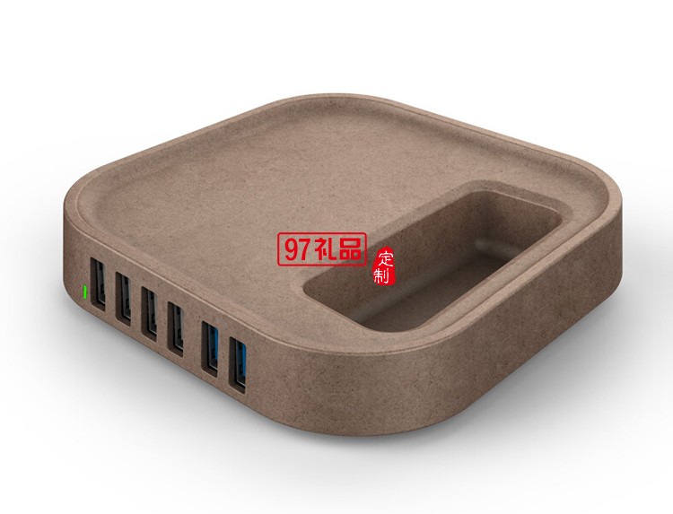 創意盆栽充電器電源辦公室定制公司廣告禮品