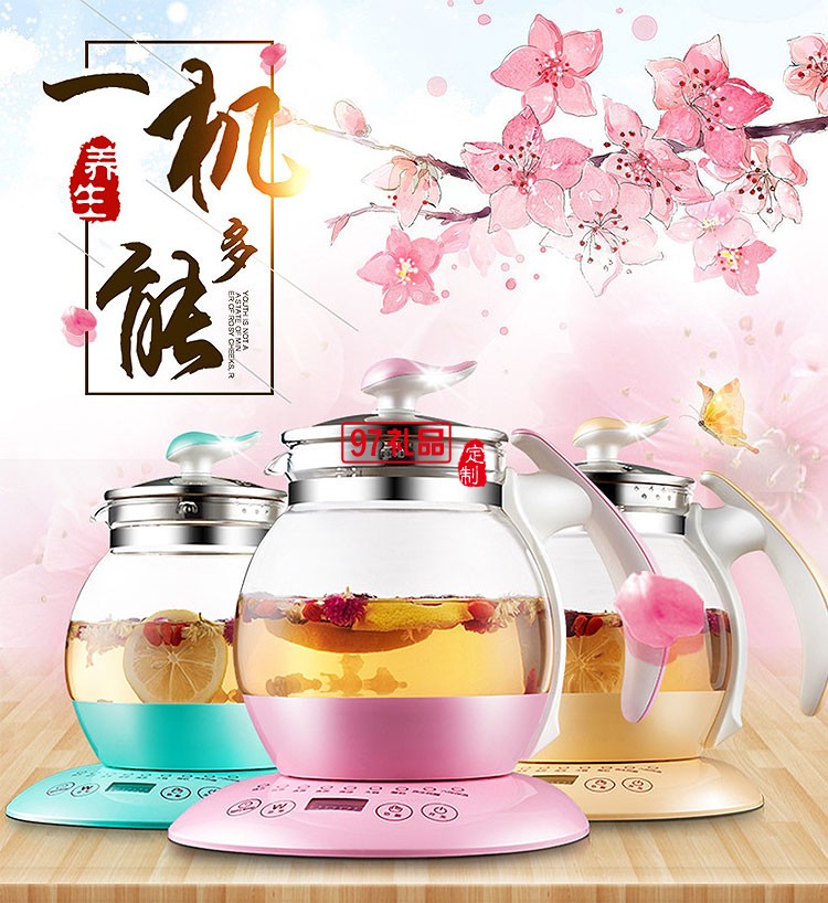 多功能養生壺  加厚玻璃燒水壺 花茶壺