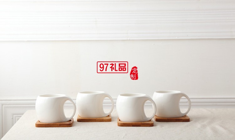 創意陶瓷水杯 佩戴水龍頭咖啡水果水壺套裝 可定制logo