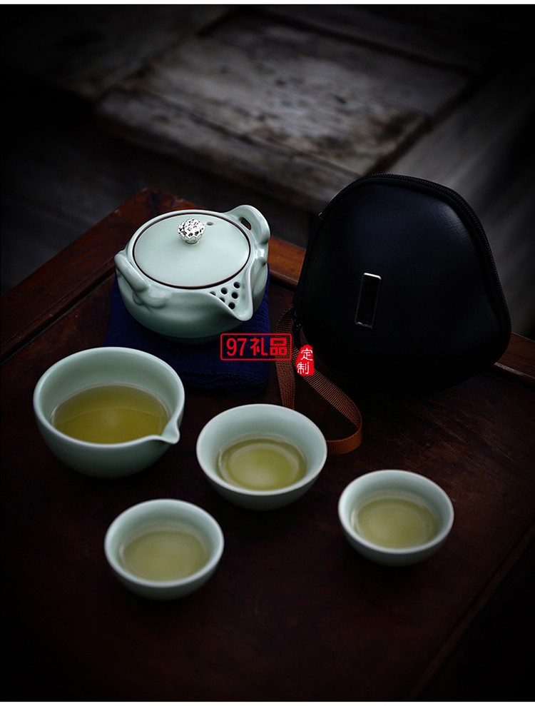 一壺二杯便攜旅行茶具套裝創意禮品可定制logo