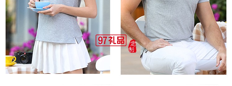 經典珠地翻領工作服可定制logo定制Polo衫員工服飾廣告衫