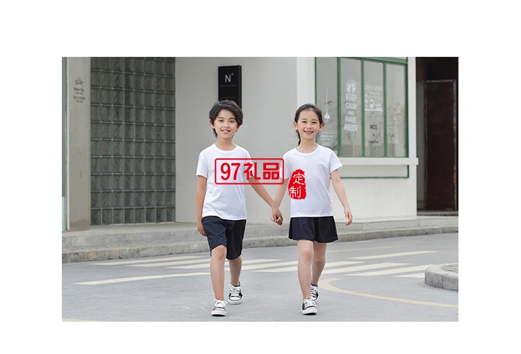 純棉T精梳圓領兒童款可定制logo定制Polo衫員工服飾廣告衫