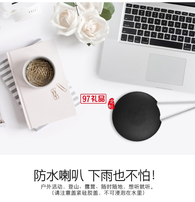 戶外防水IPX4迷你無線TWS對聯小音響
