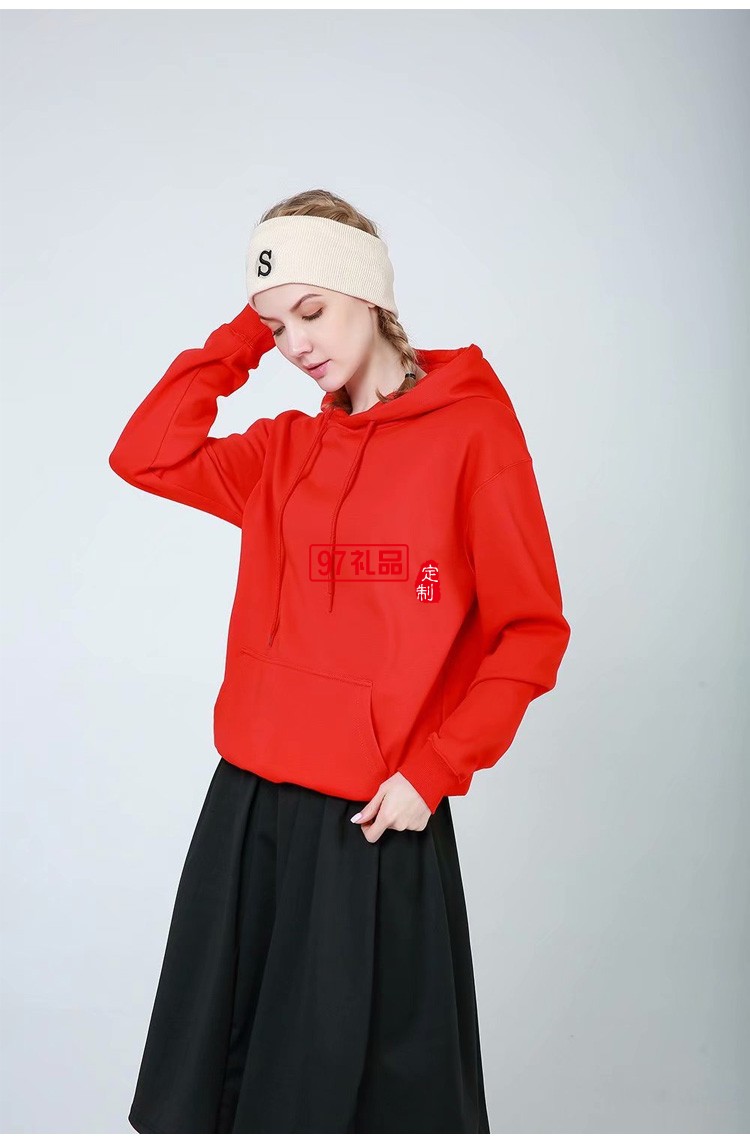 秋冬新款衛衣開拉鏈衛衣LOGO定制廣告衫工作服