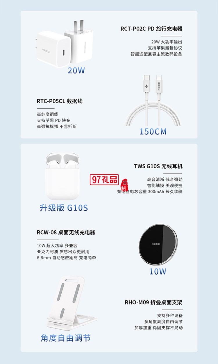 手機數碼禮品套裝RGB-N02 TWS/殼膜禮包盒 TWS禮品套裝