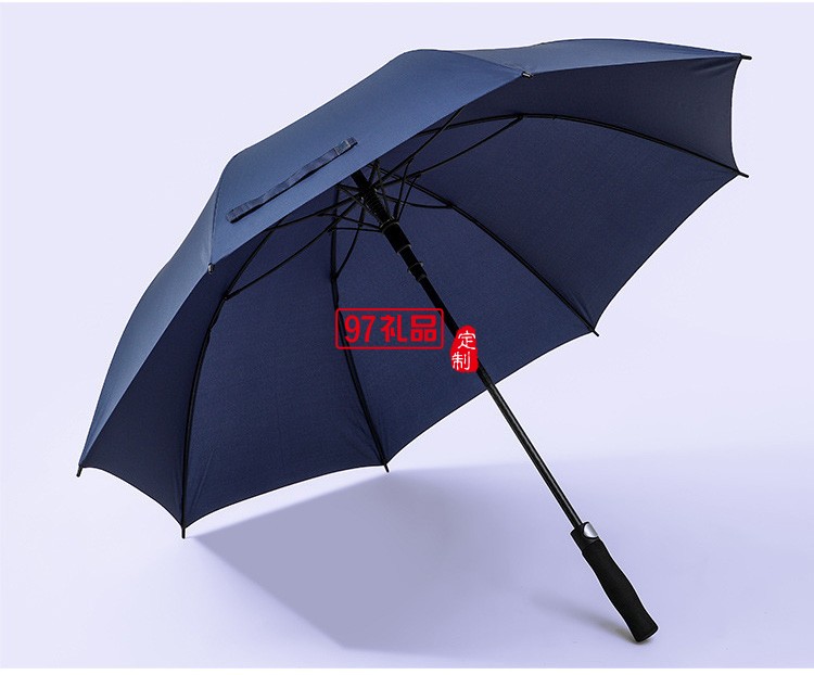 超大高爾夫傘高端復(fù)古實(shí)木長柄雨傘自動晴雨傘直桿禮品廣告?zhèn)闩l(fā)