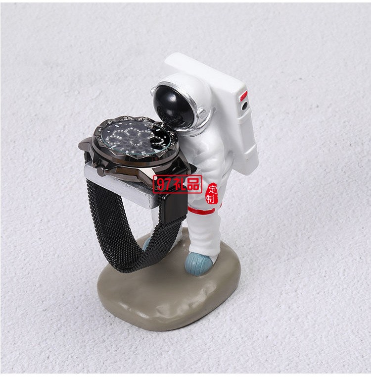 創意宇航員手表臺樹脂工藝品太空人
