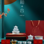 和合天壇陶瓷茶具套裝國潮茶禮公司送禮企業logo高端商務禮品定制