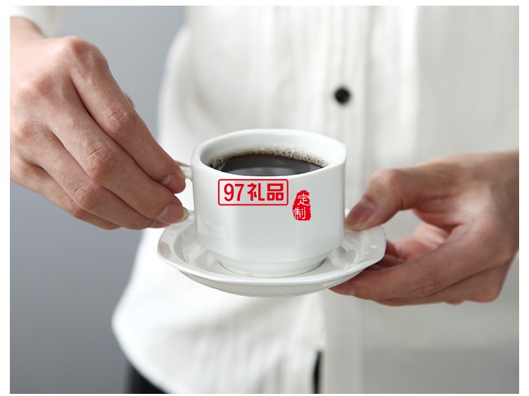 陶瓷水杯帶蓋 中南海式創意會議杯 可定制LOGO白瓷介杯會議室水杯