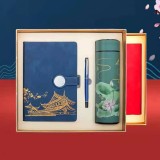 新款中秋中國風文創A5古典記事本商務禮品套裝