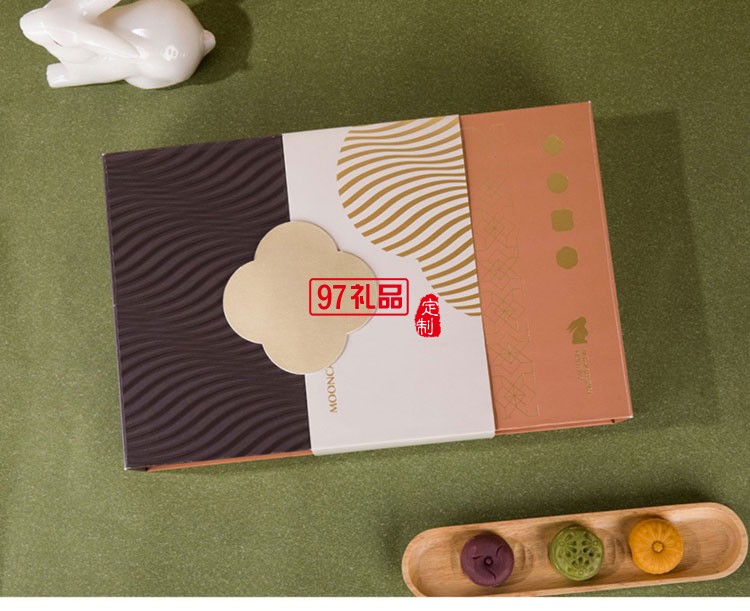 月盈肩中秋精美簡約禮盒節日禮盒定制