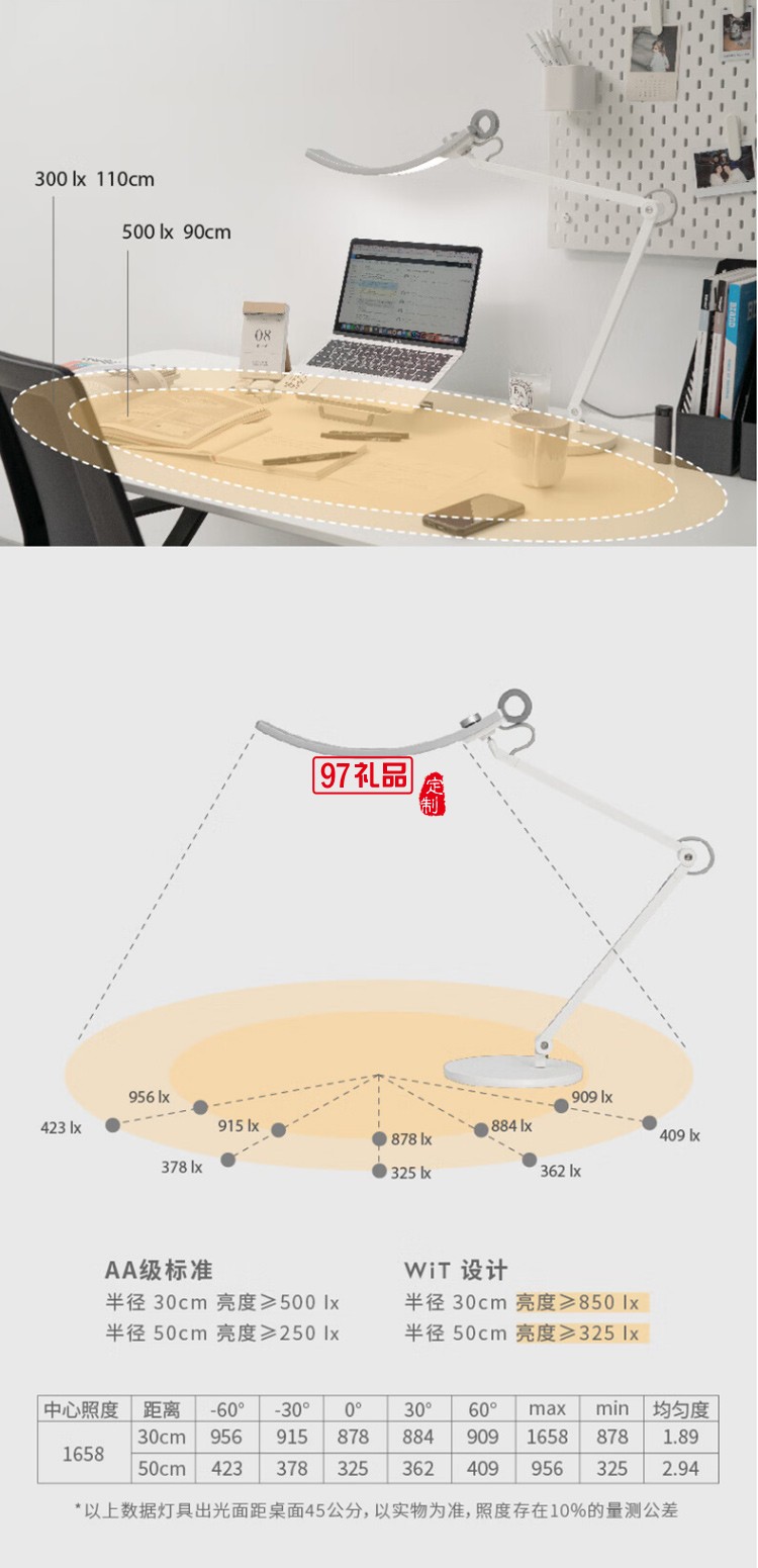 明基（BenQ） WiT觸摸開關高端簡約輕奢學生兒童客廳辦公閱讀學習l