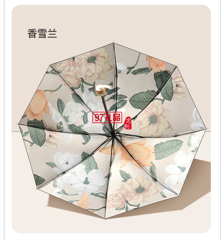女神節(jié)專屬小紅書爆款8骨三折手開(kāi)黑膠雙層傘遮陽(yáng)傘手開(kāi)晴雨傘